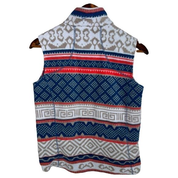 Woolrich FairIsle Pattern Full Zip Fleece Vest Size XS - Picture 5 of 9